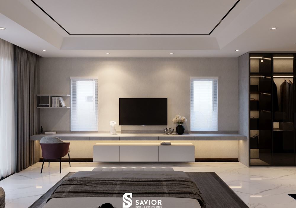 Các chi tiết được đơn giản hóa tạo sự thoáng gọn, thoải mái