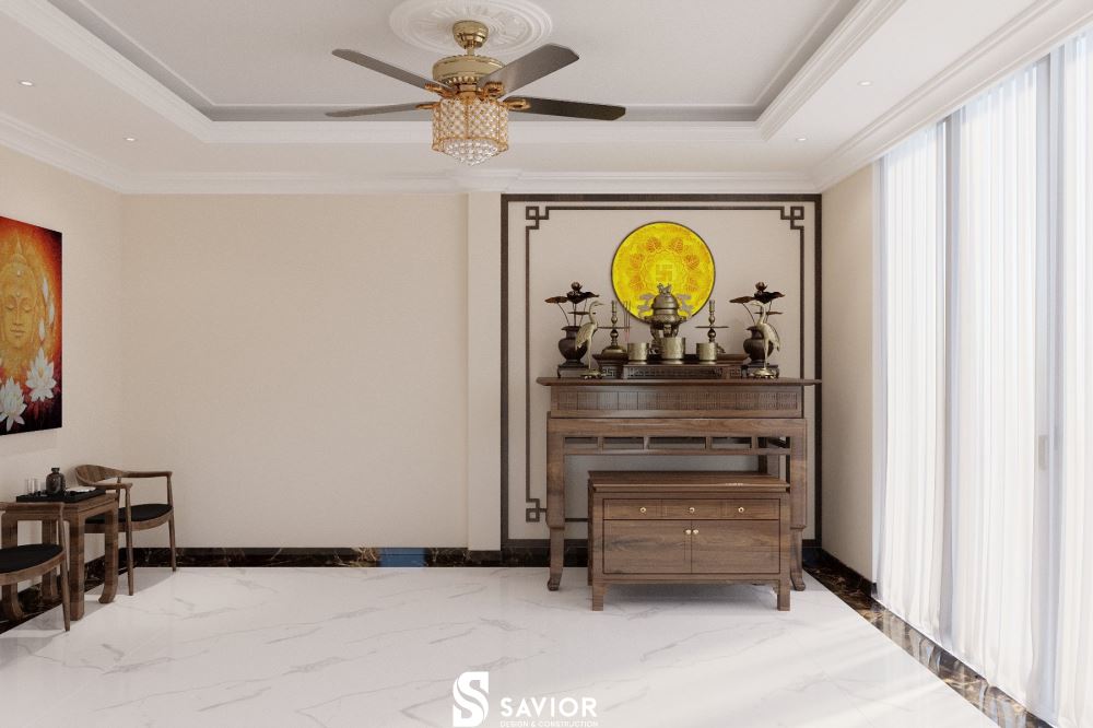 Phòng thờ linh thiêng, trang nghiêm