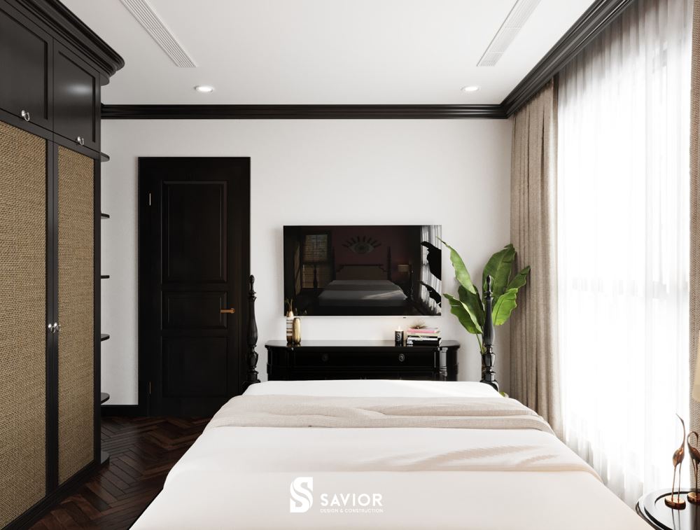 Phòng ngủ nhẹ nhàng, tinh giản chi tiết