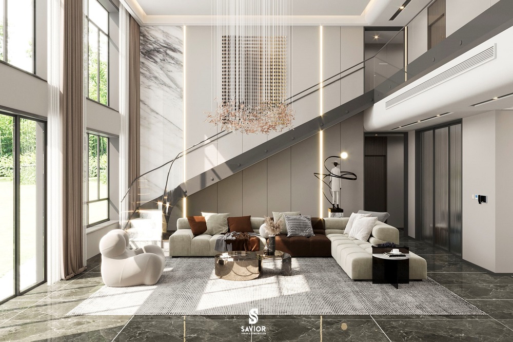 Ý tưởng thiết kế nội thất phòng khách biệt thự đẹp từng cm 1 nội thất phòng khách biệt thự