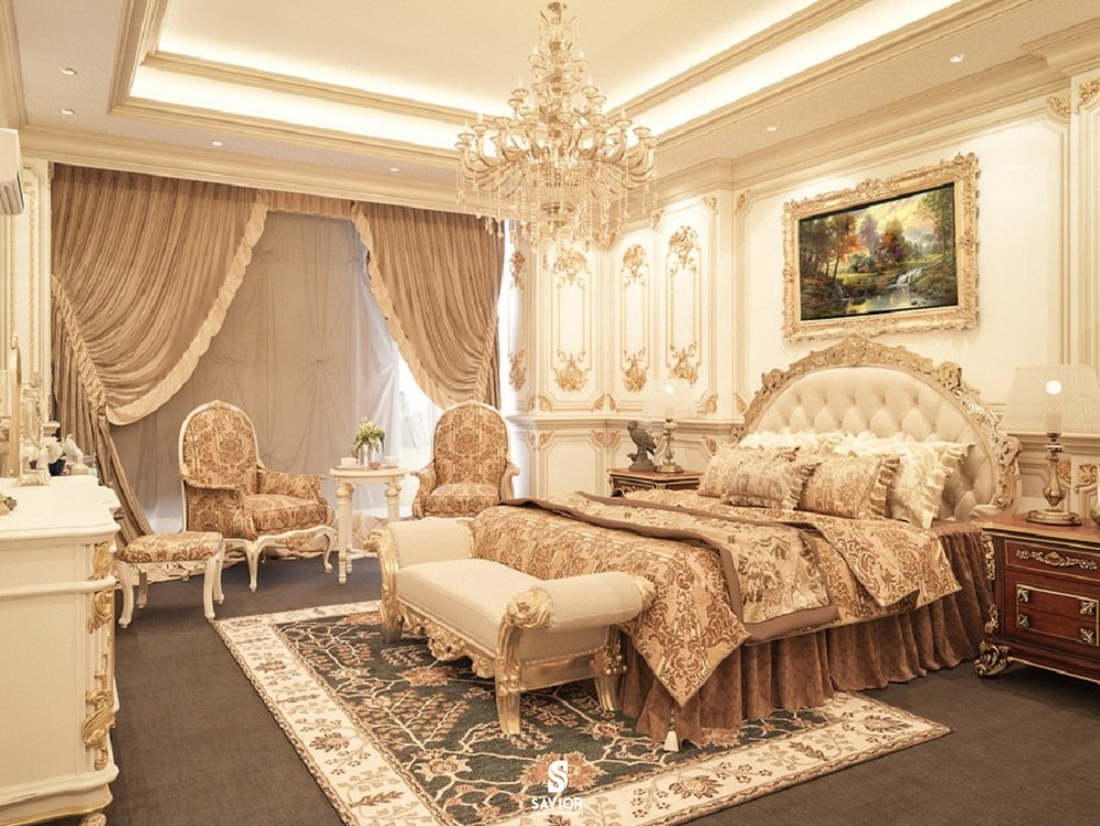 Có thể dung các tone màu trung tính như nâu, xám để thể hiện sự cổ xưa. Tùy theo sở thích của gia chủ mà có thể phối trộn linh hoạt màu sắc hài hòa và trang nhã