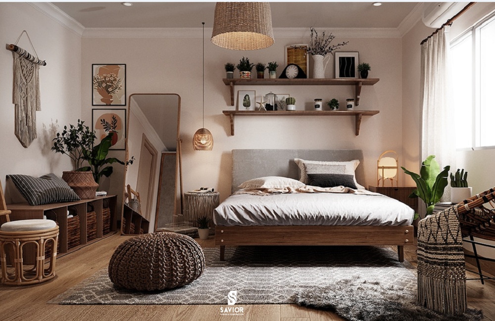 phong cách Bohemian là sự tự do trong chính cách kết hợp các yếu tố về chất liệu, kết cấu, màu sắc