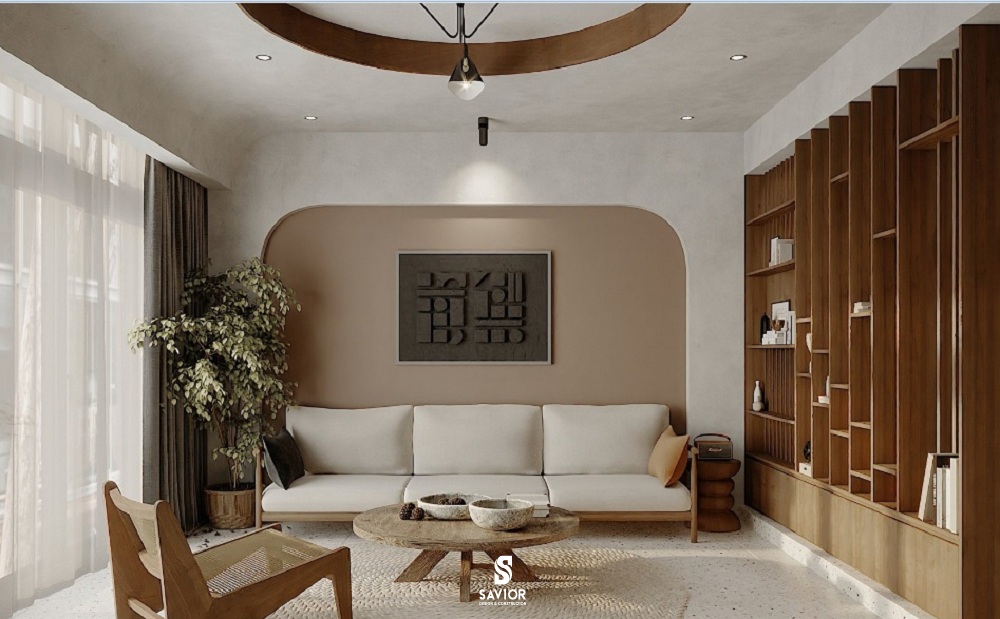 Không gian sống đơn giản nhưng vẫn đảm bảo được chức năng sử dụng của đồ đạc