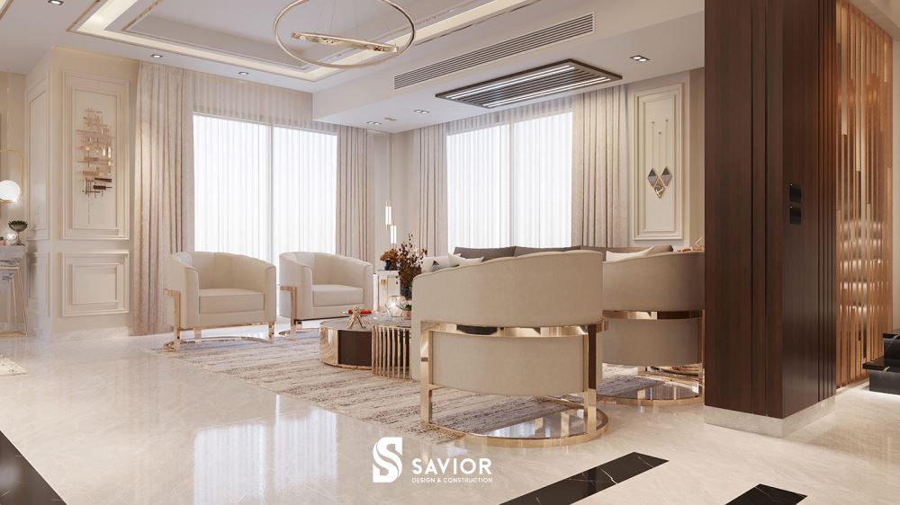 Mẫu thiết kế căn hộ Duplex phong cách tân cổ điển sang trọng