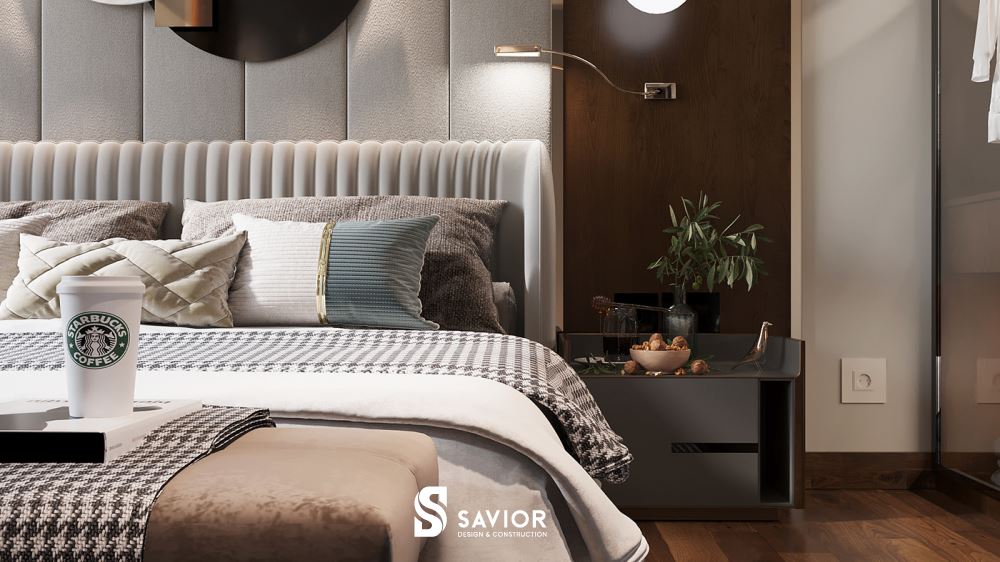 Khu vực phòng ngủ Master ấm cúng