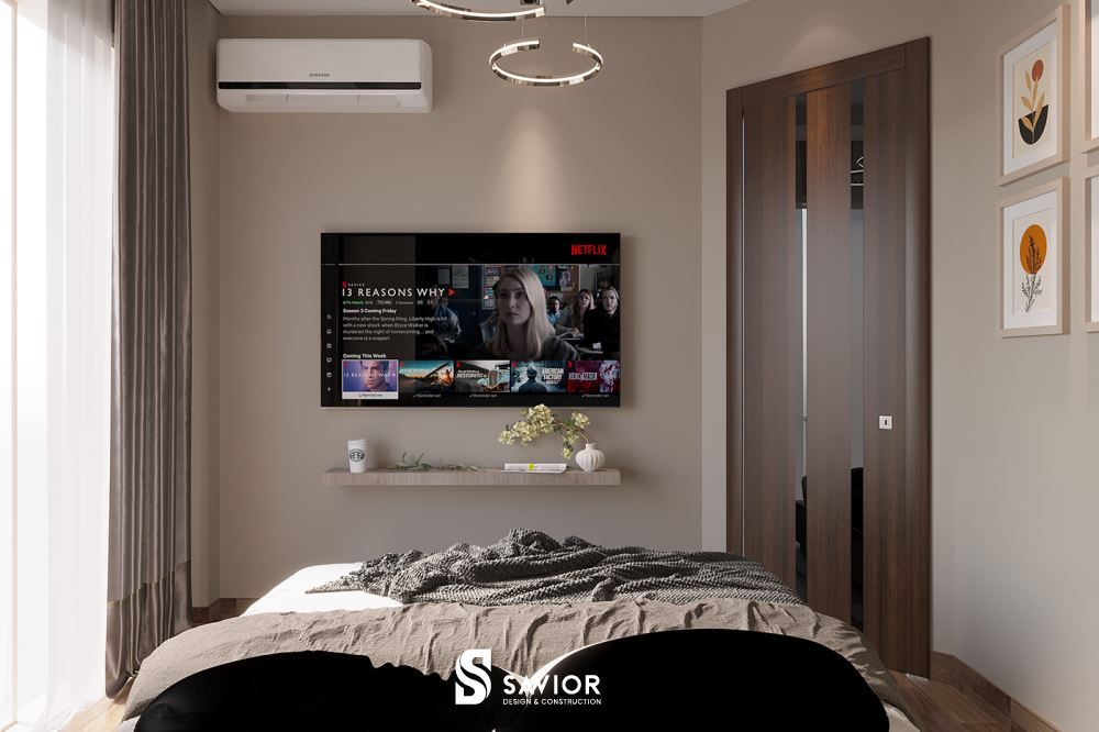 Không gian thoáng đãng, không sử dụng quá nhiều chi tiết trang trí cầu kỳ