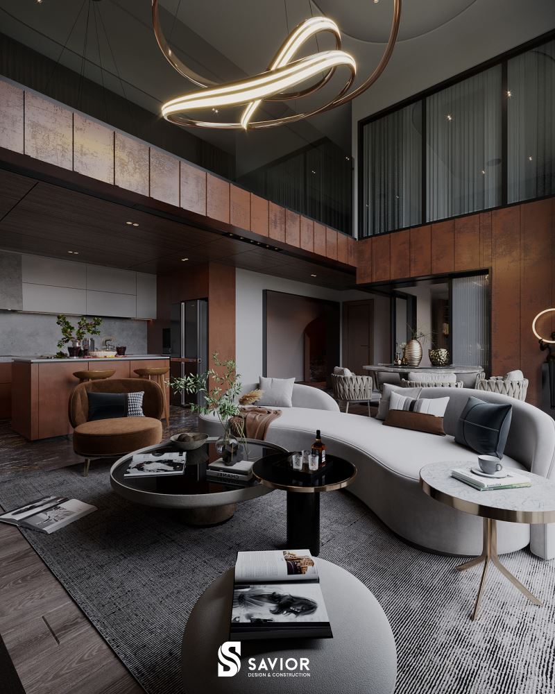 Mẫu thiết kế căn hộ Duplex thời thượng với những chi tiết độc đáo, hiện đại