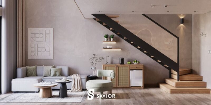 Phòng khách thanh lịch, tinh tế là "bộ mặt" đại diện của cả căn hộ 