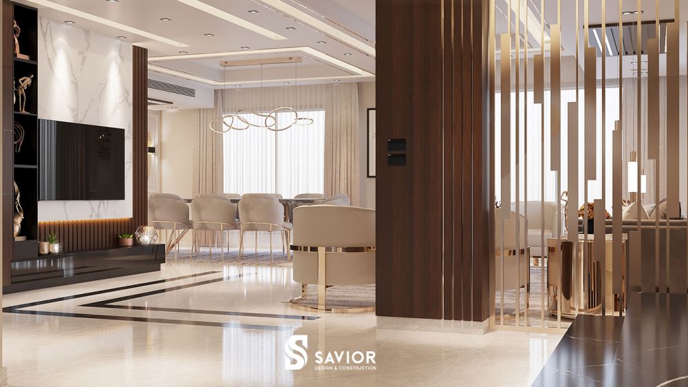 Không gian mở được thiết kế cho căn hộ Duplex này