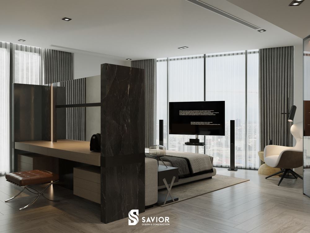 Phòng ngủ Master thoáng rộng, khoảng view tuyệt đẹp