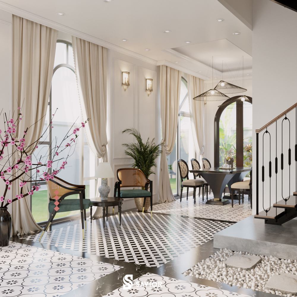 Không gian căn hộ Duplex rộng rãi, thoáng đãng