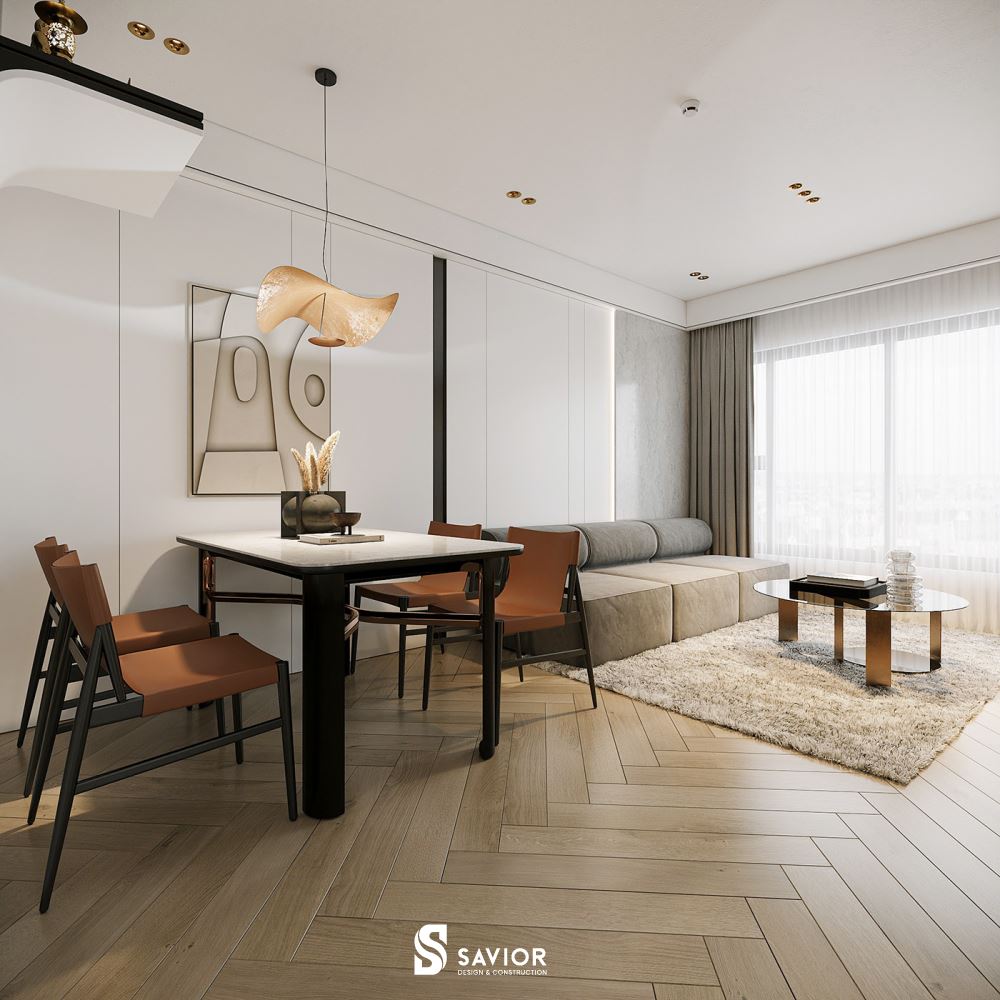 Căn hộ thiết kế theo phong cách tối giản giúp tiết kiệm không gian