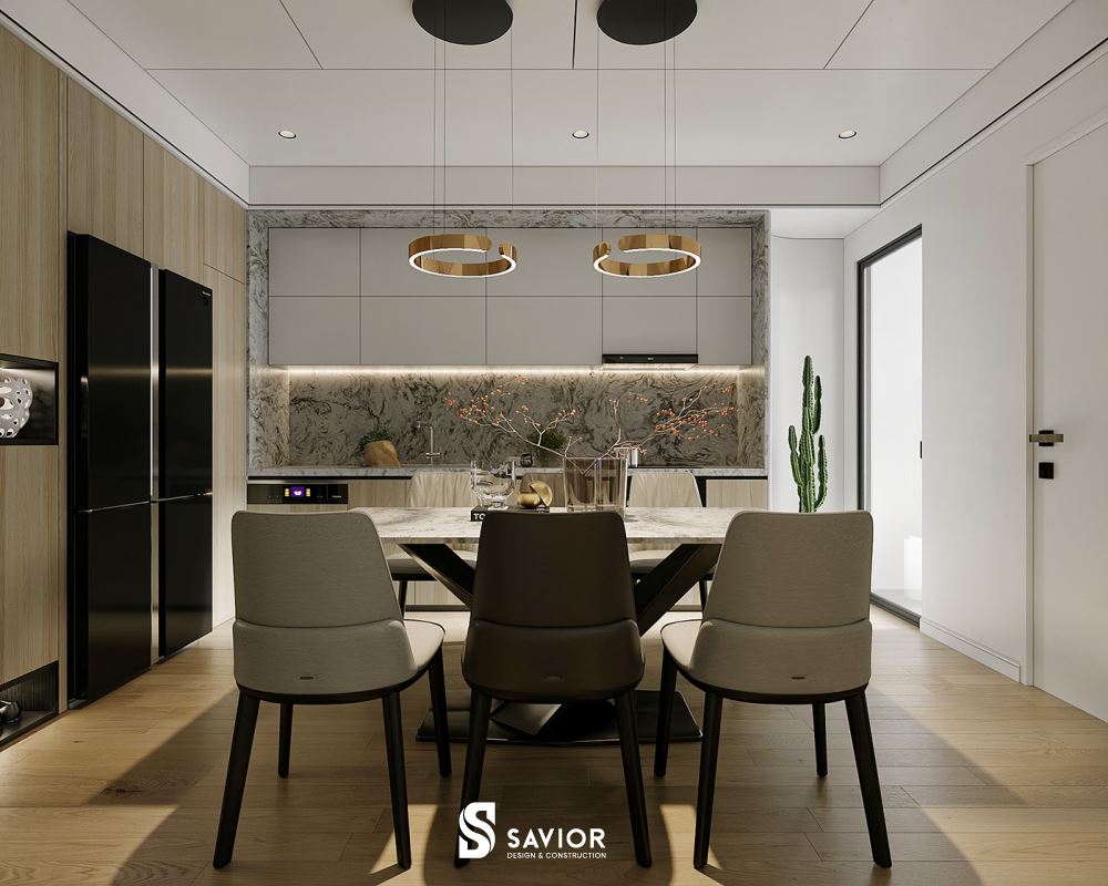 Phòng bếp hiện đại, tập trung vào công năng sử dụng