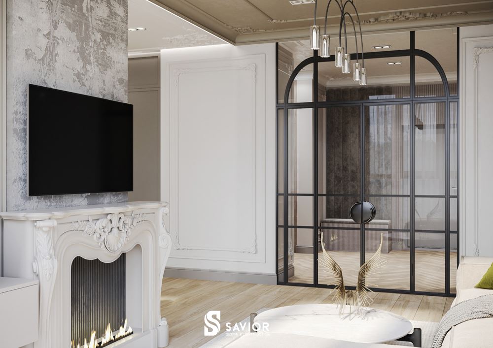 Sử dụng cửa kính để giúp không gian thêm rộng rãi hơn