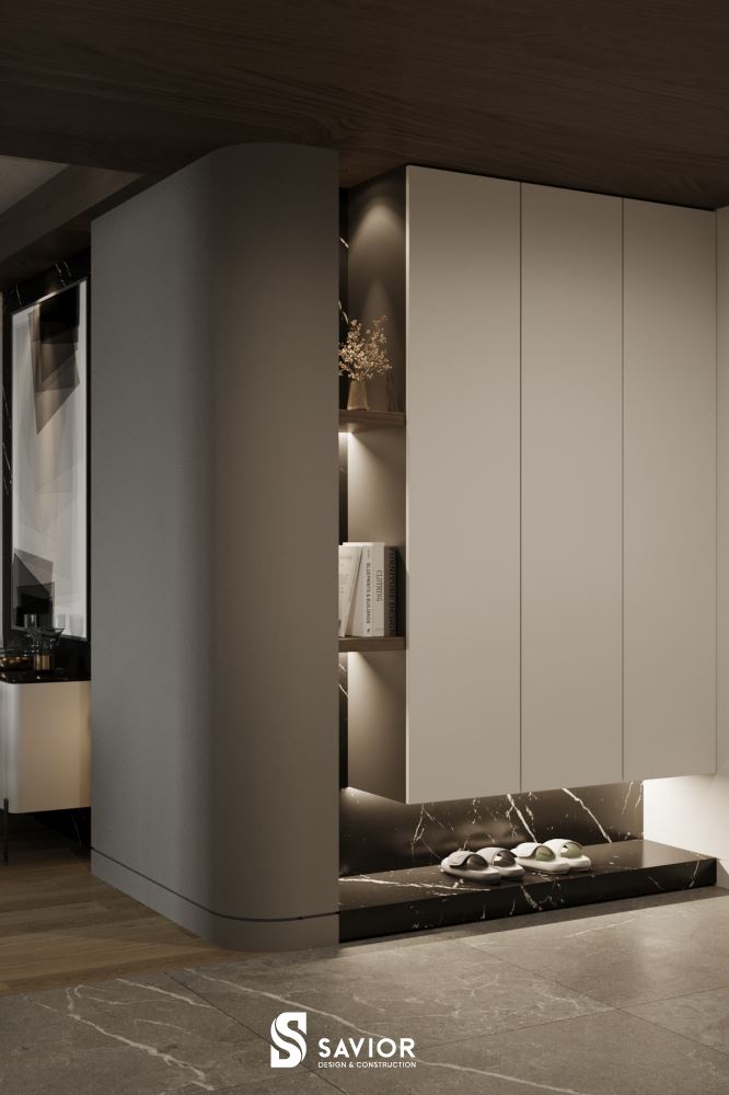 Mẫu thiết kế nội thất căn hộ 90m2 hiện đại, tiện nghi