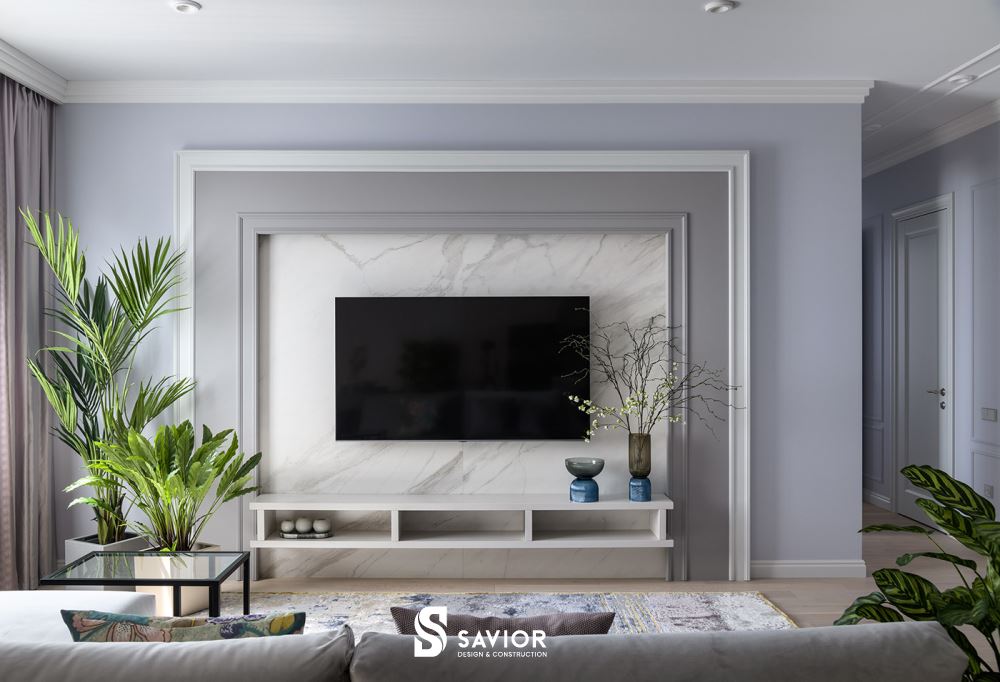 Những đường phào chỉ tạo điểm nhấn trên tường nhà