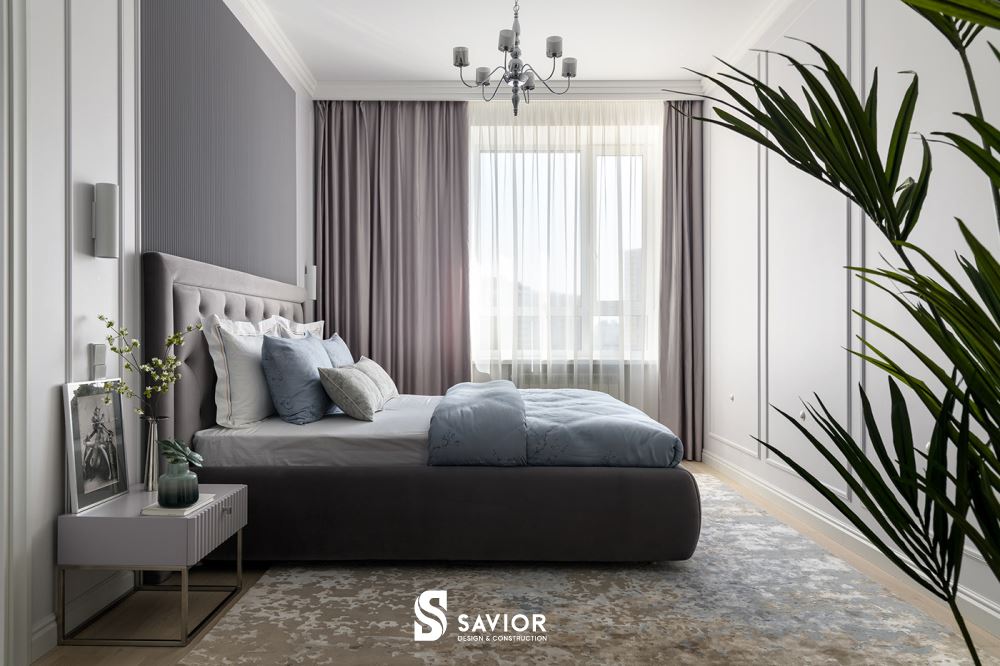 Phòng ngủ bố trí thoáng đãng, tạo không gian nghỉ ngơi thoải mái nhất