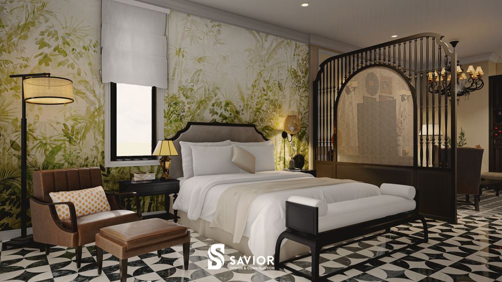 Căn phòng ngủ với diện tích thoáng rộng, thoải mái vô cùng