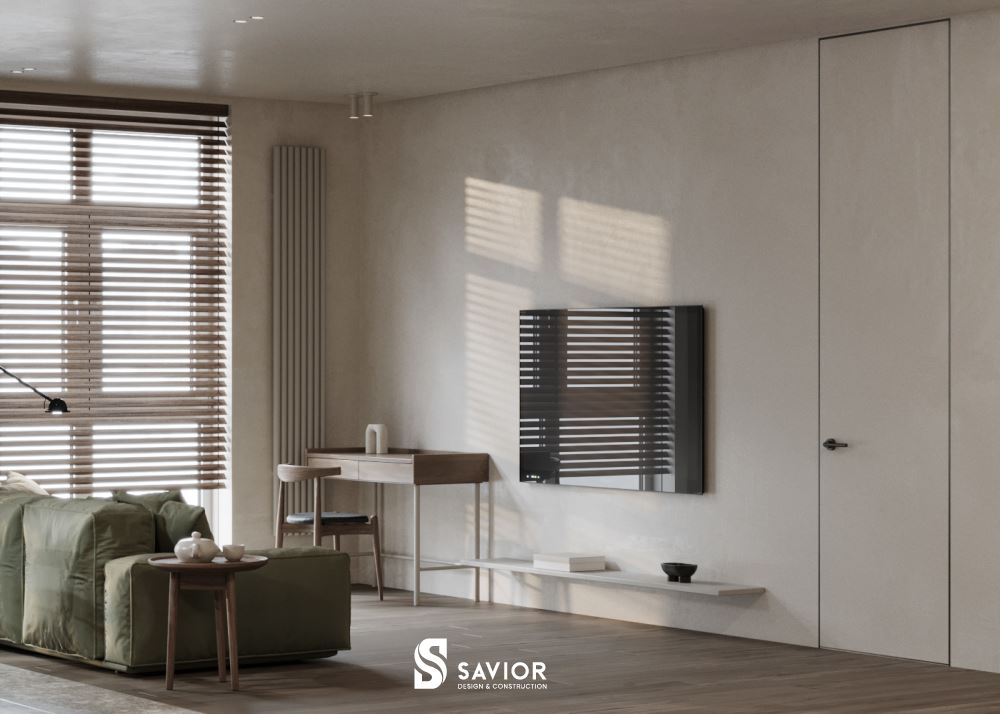 Các mảng tường "gọn gàng", "sạch sẽ", không sử dụng quá nhiều chi tiết trang trí cầu kỳ