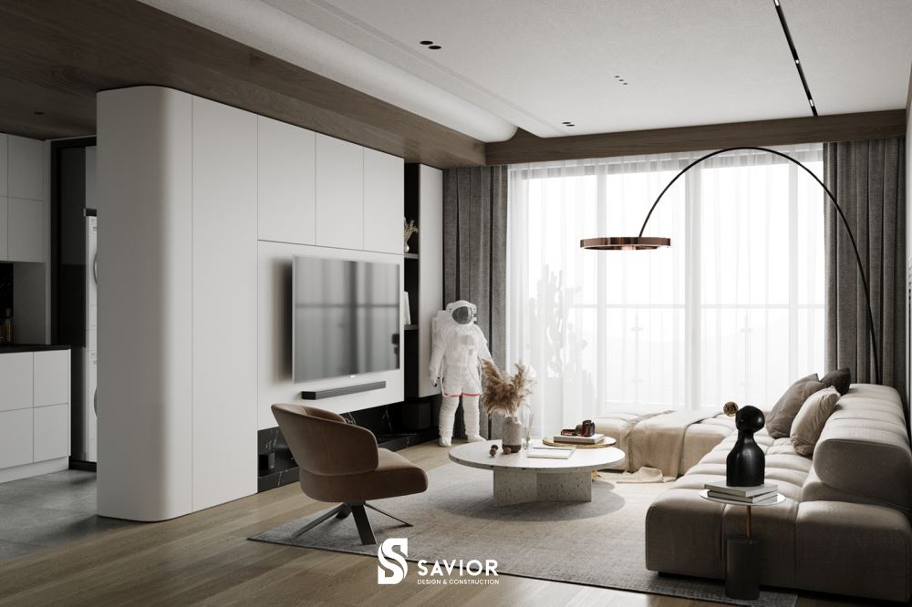 Bố trí nội thất tập trung vào công năng sử dụng, không quá cầu kỳ