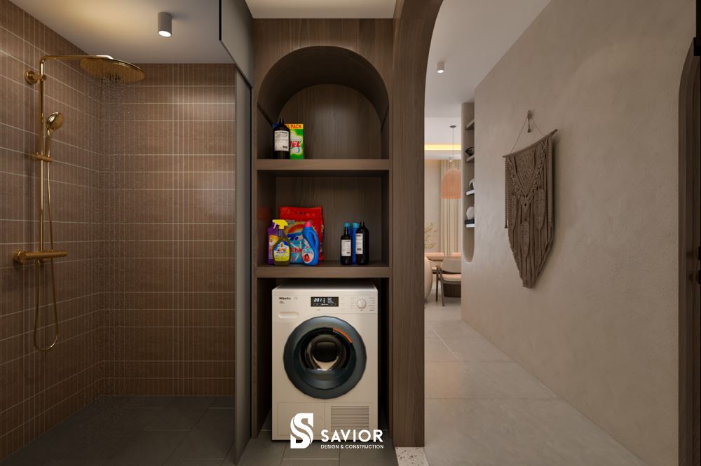 Khu vực phòng giặt tối ưu diện tích