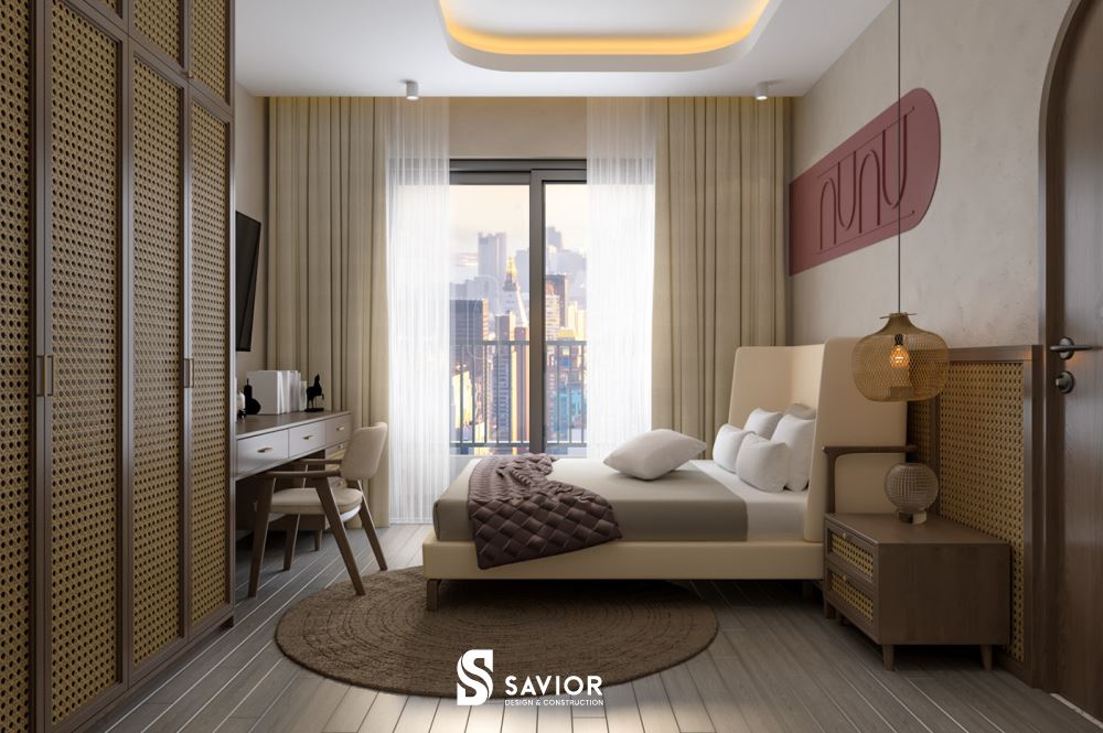 Nội thất mây tre đan là một đặc trưng thường thấy ở phong cách Farmhouse