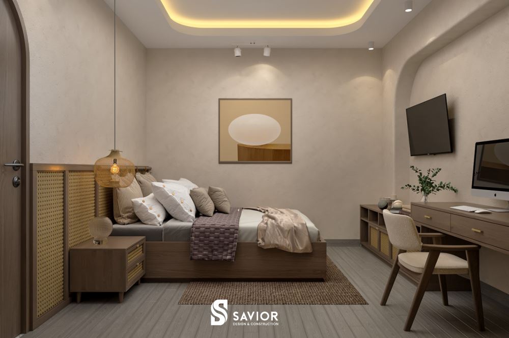 Tông màu nhẹ nhàng và ấm cúng