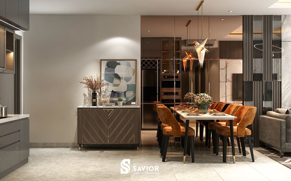 Tông màu ấm cúng, thời thượng được kết hợp khéo léo