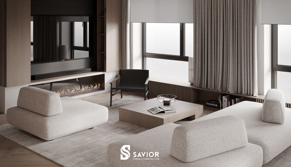 Tông màu đen - trắng trầm tĩnh thể hiện nét đẹp hiện đại