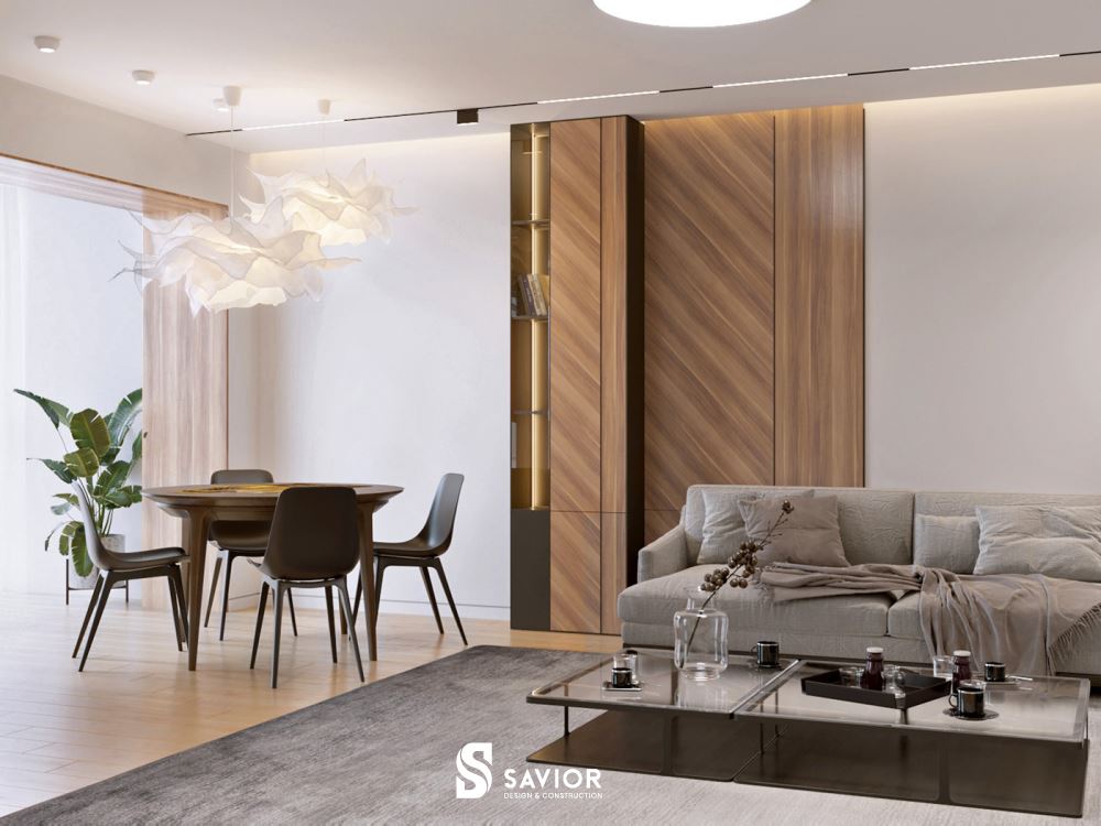 Căn hộ thiết kế không gian mở thuận tiện, tạo cảm giác rộng rãi