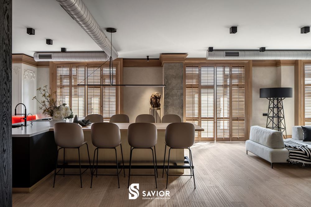 Không gian thiết kế mở, tạo sự thuận tiện và thông thoáng