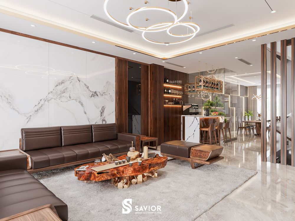 Tông màu nâu trầm ấm cúng, nhẹ nhàng và thoải mái