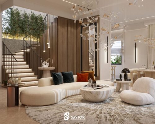 thiet ke noi that phong khach biet thu