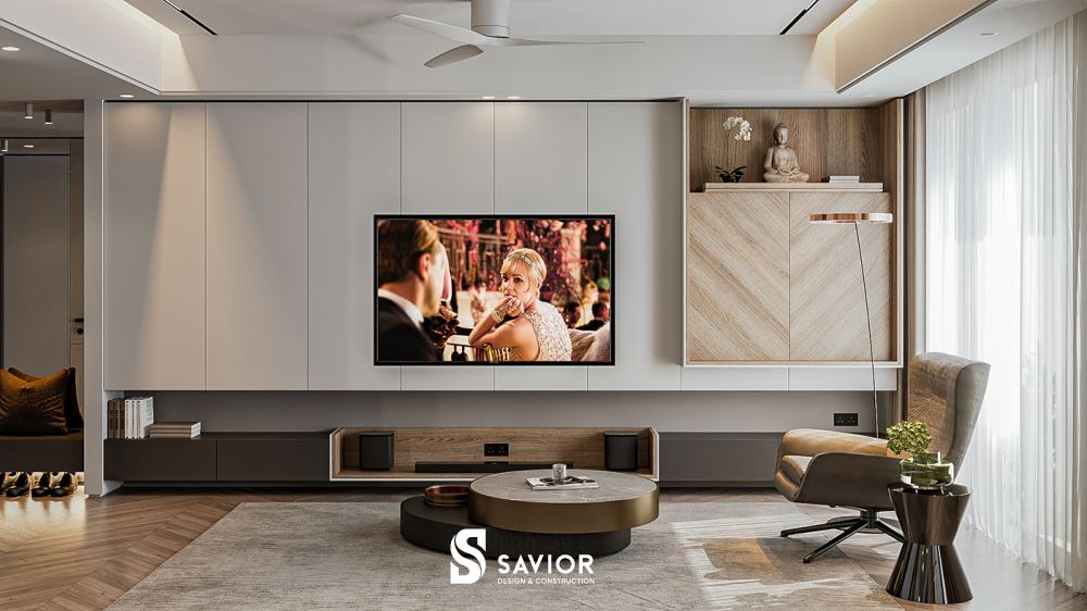 Khu vực thờ cúng bố trí trang trọng mà kín đáo