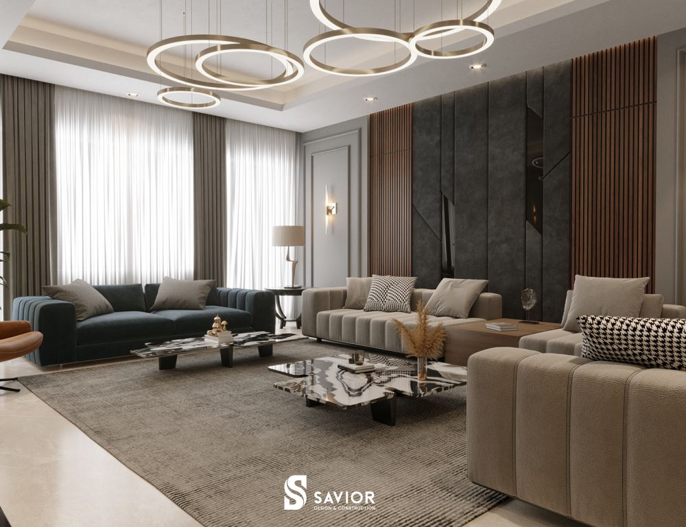 Modern Neoclassic sang trọng dành cho phòng khách chung cư