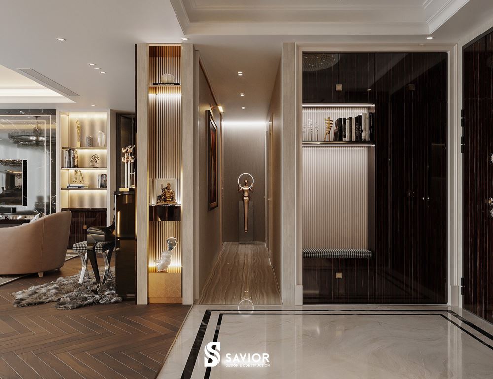 Khu vực tủ giày