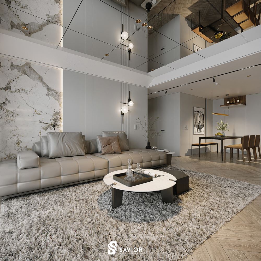 Tông màu nhã nhặn và thanh lịch mang đến không gian sang trọng, tinh tế hơn