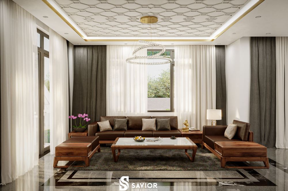 Top 5 Mẫu thiết kế nội thất phòng khách nhà ống THANH LỊCH, tiện nghi 19 Phòng khách thoáng đãng, tinh tế và lịch thiệp