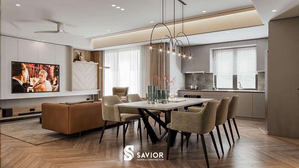 Mẫu thiết kế nội thất phòng khách nhỏ đa dạng theo từng diện tích 17 Không gian sinh hoạt thông thoáng, rộng rãi