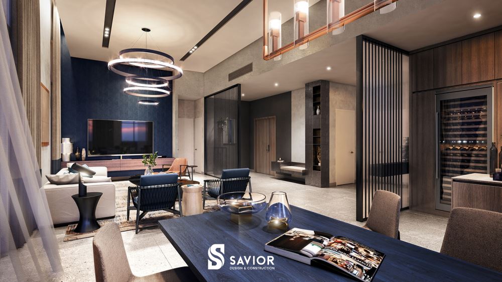 Mẫu thiết kế penthouse sang trọng, hiện đại