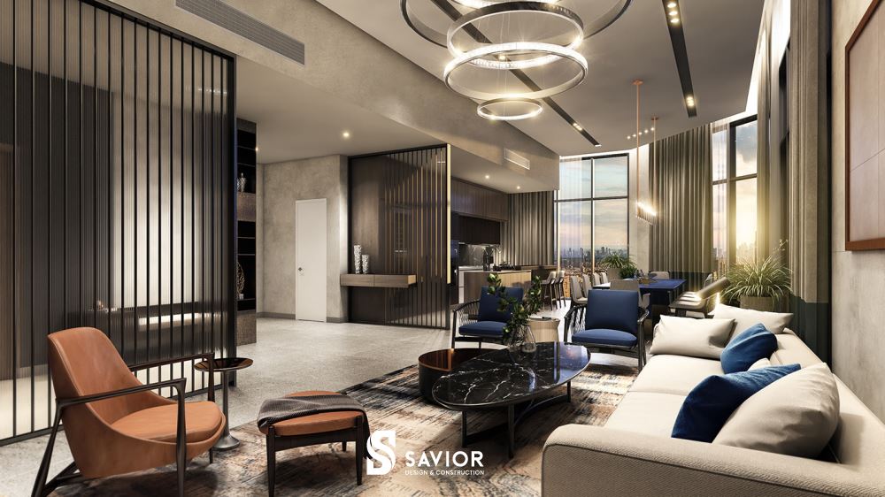 Phòng khách thiết kế hiện đại, thanh lịch, không quá cầu kỳ