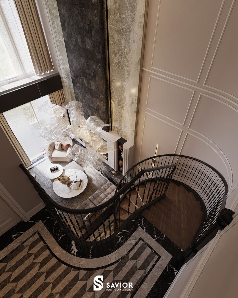 Bề thế, choáng ngợp với không gian nội thất cao rộng của căn penthouse