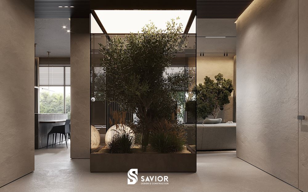 Mang thiên nhiên vào không gian nội thất penthouse đầy độc đáo