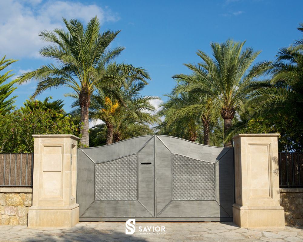 Kích thước phong thủy của cửa cổng 2 cánh