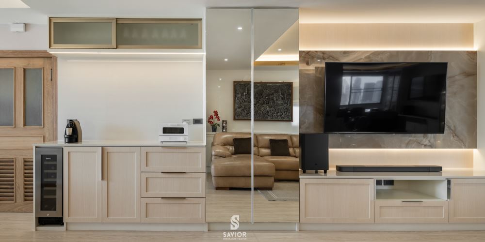 Tông màu nâu nhạt sang trọng 