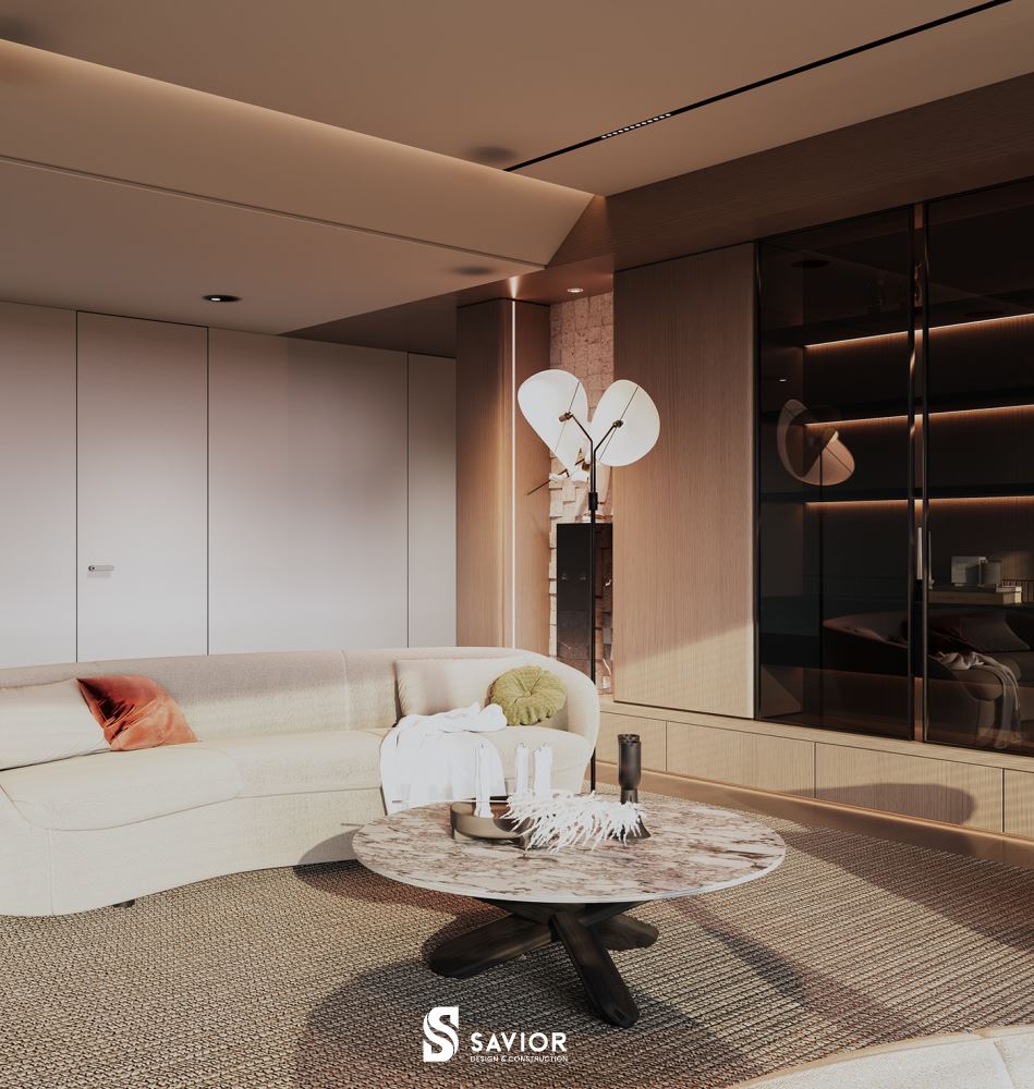 Tông màu trang nhã, nhẹ nhàng cho phòng khách phong cách hiện đại