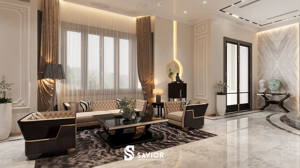 Tổng hợp 25+ Mẫu thi công nội thất biệt thự sang trọng, cuốn hút 13 Nội thất tân cổ điển mang vẻ đẹp hoàng gia, quyền quý