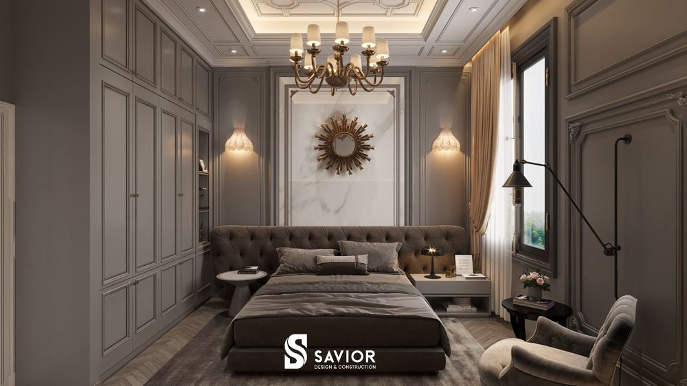 Tổng hợp 25+ Mẫu thi công nội thất biệt thự sang trọng, cuốn hút 19 Phòng ngủ phong cách tân cổ điển ấn tượng với những chi tiết trang trí cầu kỳ