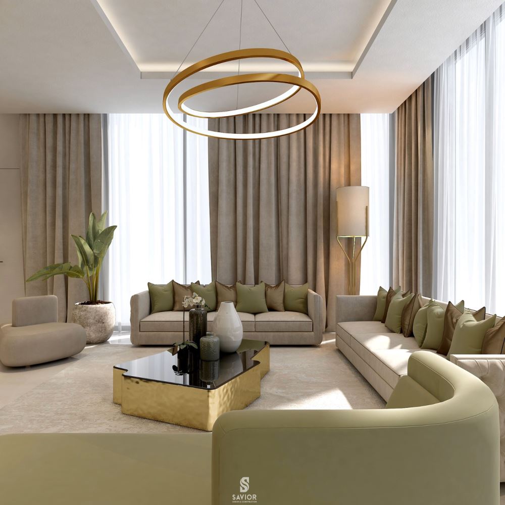 Tổng hợp 25+ Mẫu thi công nội thất biệt thự sang trọng, cuốn hút 7 Thi cong nội thất phòng khách biệt thự hiện đại