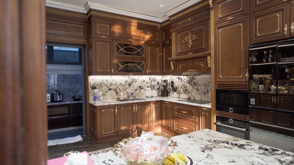 Thi công nội thất trọn gói tận tâm, giá trực tiếp tại nhà máy sản xuất 15 Phòng bếp sử dụng chất liệu gỗ tự nhiên chất lượng cao